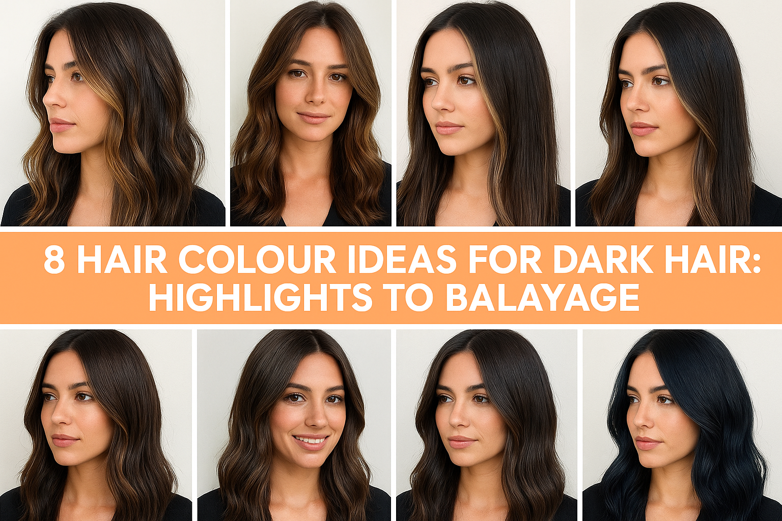 8 Hair Colour Ideas For Dark Hair: Highlights To Balayage