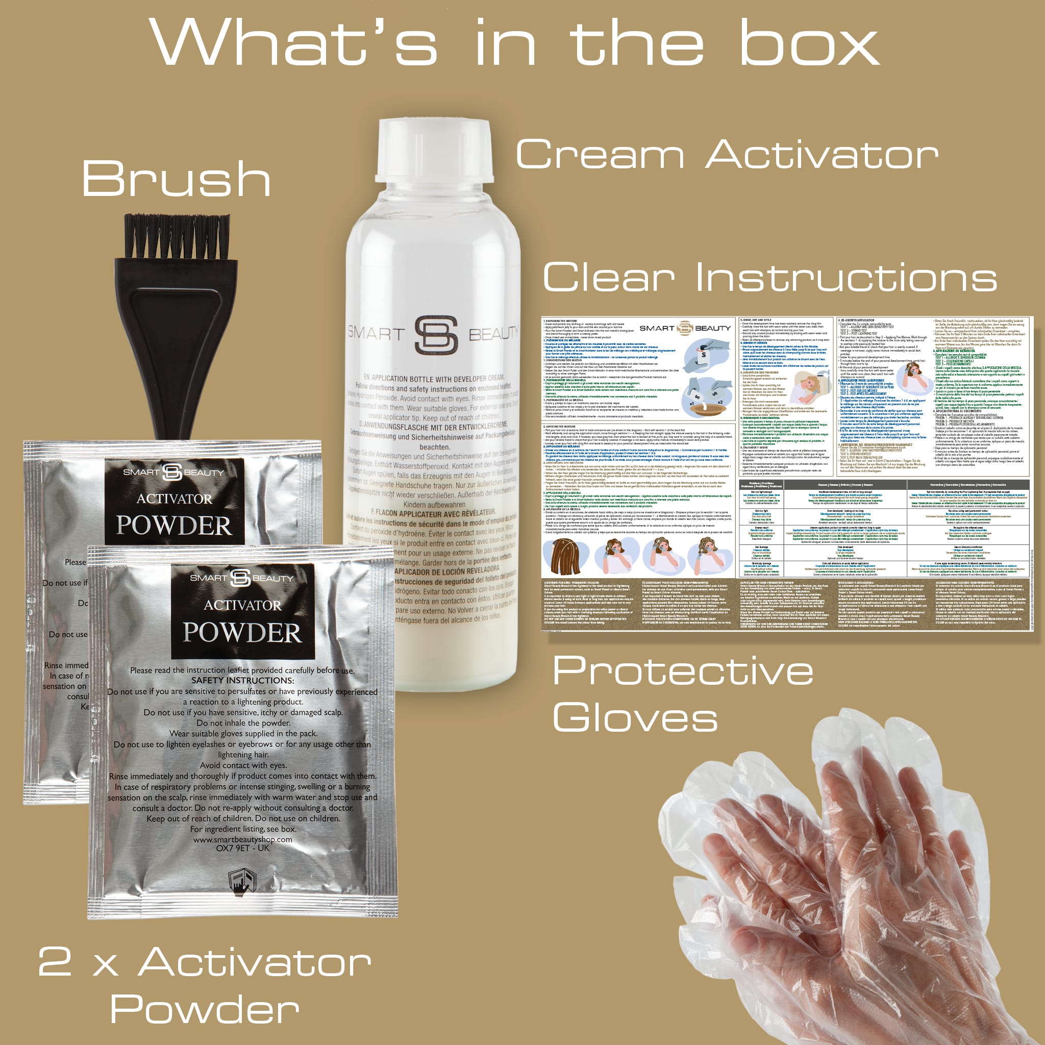 No.2  Smart Blonde Hair Bleach Kit for Blonde Hair plus two Ash Conditioning Toner Sachets